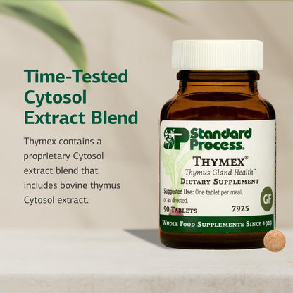 Standard Process Thymex - Cytosol Extract Dietary Supplement for Immune Health - Gluten-Free, Non-Dairy, & Non-Soy - 90 Tablets (90 Servings) Standard Process Inc.Buy Supplements Australia