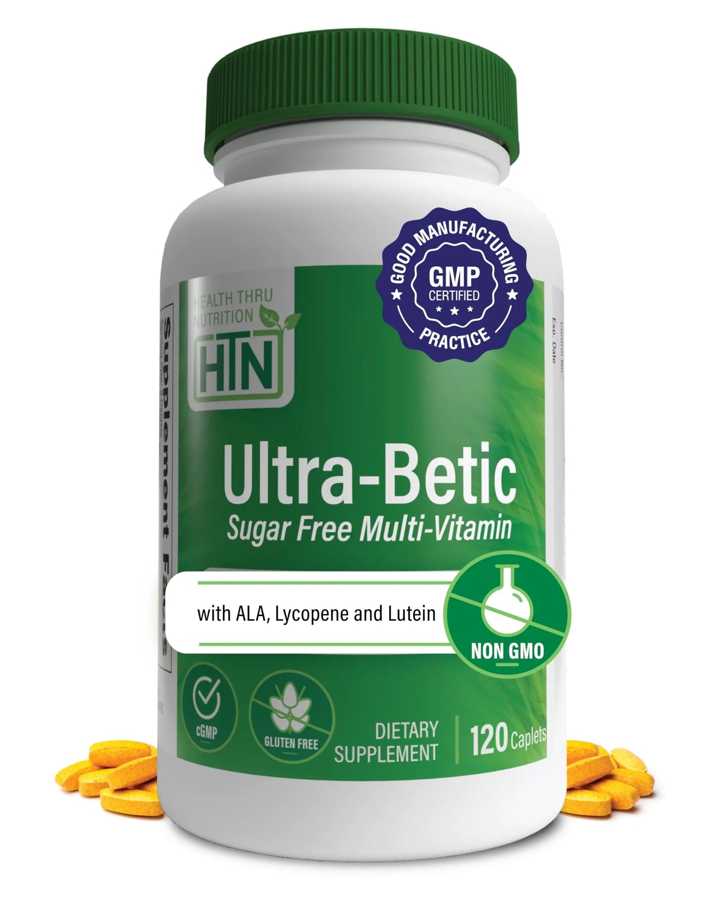 Health Thru Nutrition Ultra-Betic Multivitamin 120 Count | Supports Nerve, Vision, Energy | with ALA, Lycopene | Health Thru NutritionBuy Supplements Australia