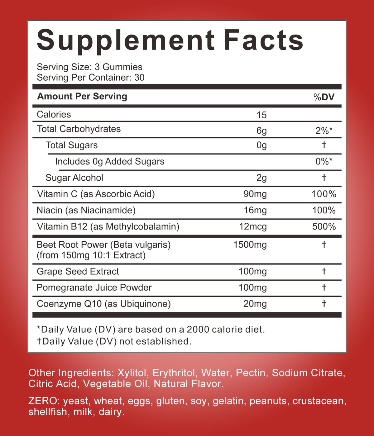 Wiszeen Beet Root Gummies - 60 Servings - Beets Gummies Beet Chews Nitric Oxide WiszeenBuy Supplements Australia