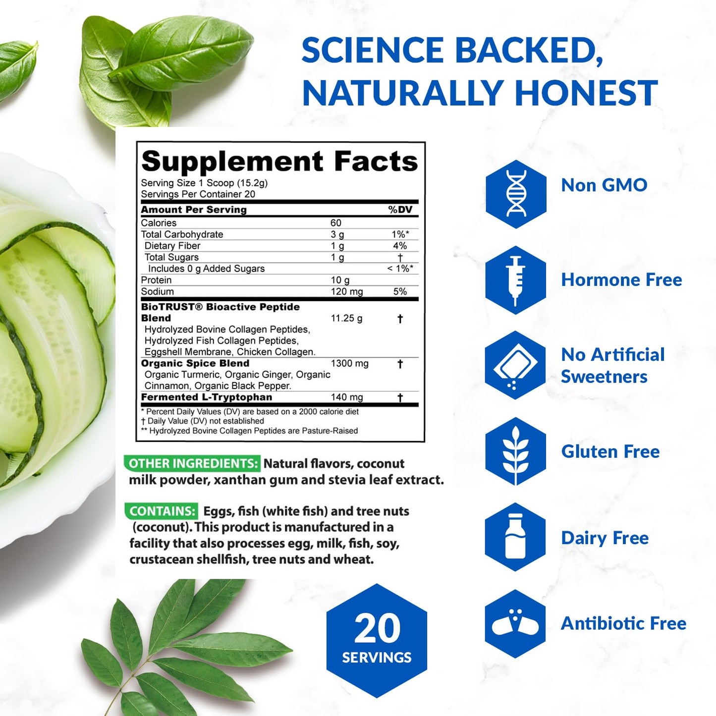 BioTrust Collagen Powder with Turmeric – 5 Types (I, II, III, V, X) + Turmeric BioTrustBuy Supplements Australia