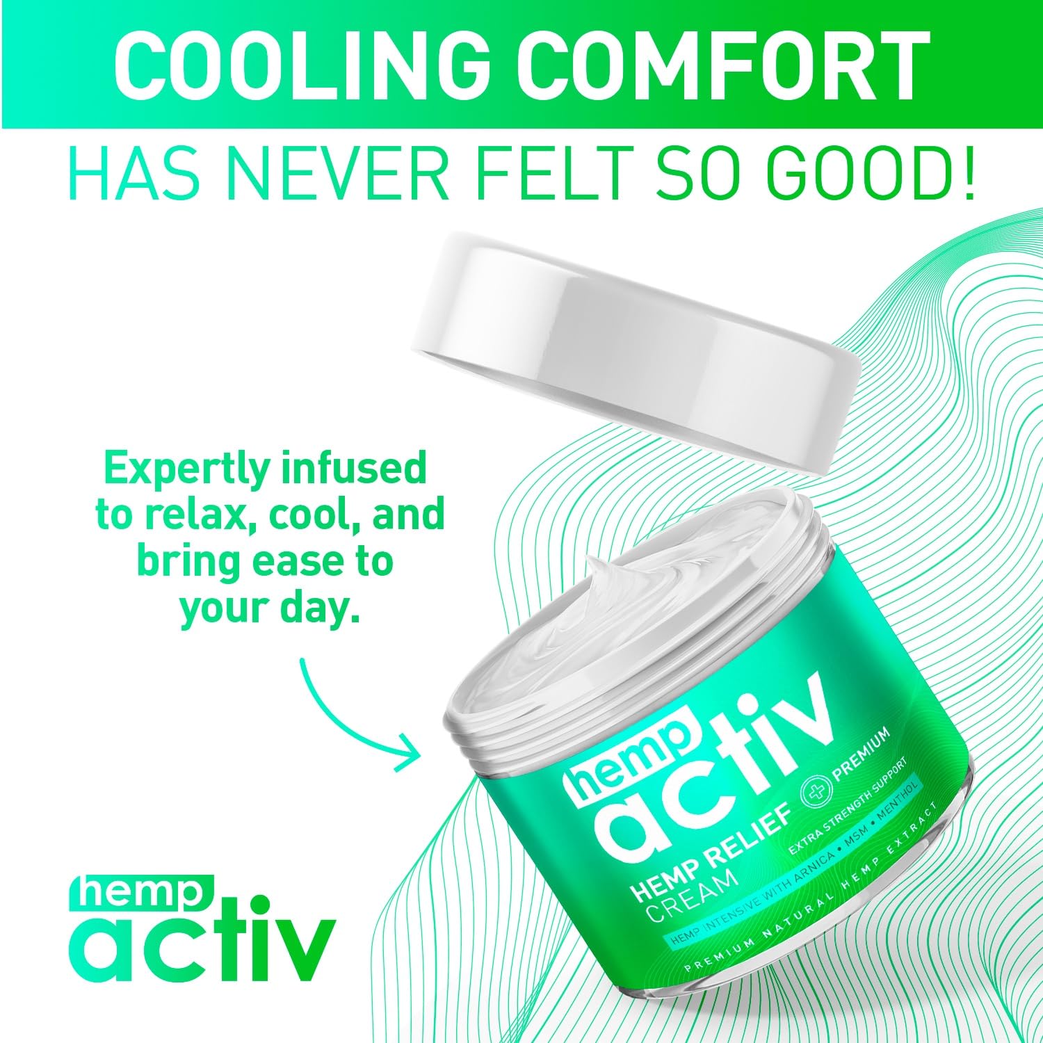 HEMPACTIV Cooling Hemp Cream – Menthol, MSM & Arnica – Fast-Absorbing, Non-Greasy Formula for Muscles & Joints – 4oz Best-Value Size HEMPACTIVBuy Supplements Australia
