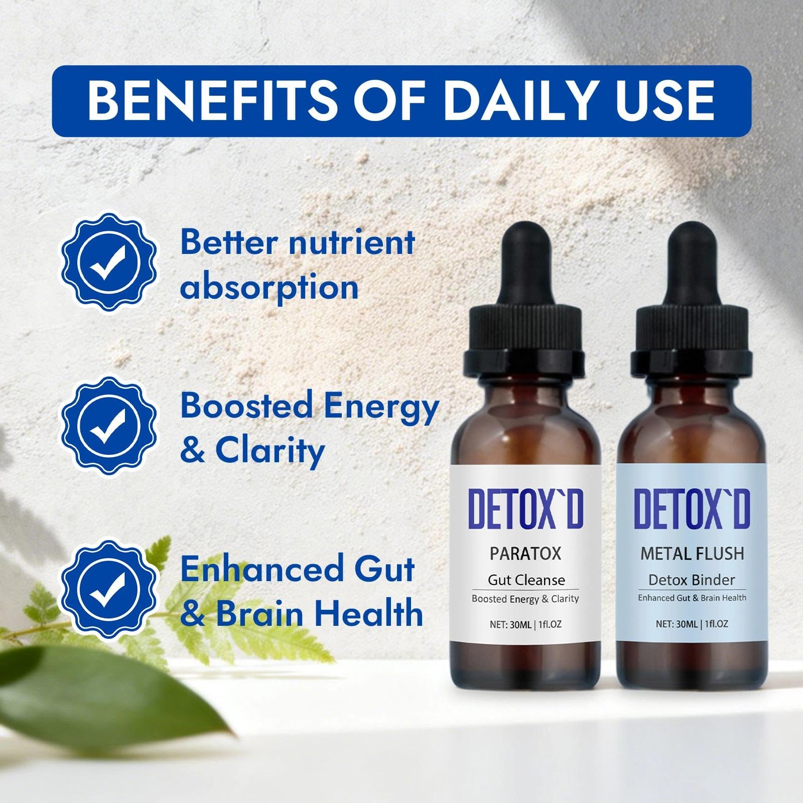 TakTuqa Detox’d Paratox Gut Cleanse & Detox - Herbal Liquid Drops with Black Walnut, Wormwood, Clove & Oregano for Digestive Balance, Energy Boost & Immune Support(1pc) TakTuqaBuy Supplements Australia