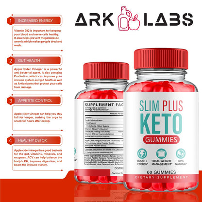 (3 Pack) Slim Plus Keto Gummies - Slim Plus Keto ACV Gummies with Apple Cider Vinegar Ark LabsBuy Supplements Australia