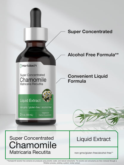 Chamomile Extract Liquid | 2 fl oz | Alcohol Free Supplement | Vegetarian, Non-GMO HorbäachBuy Supplements Australia