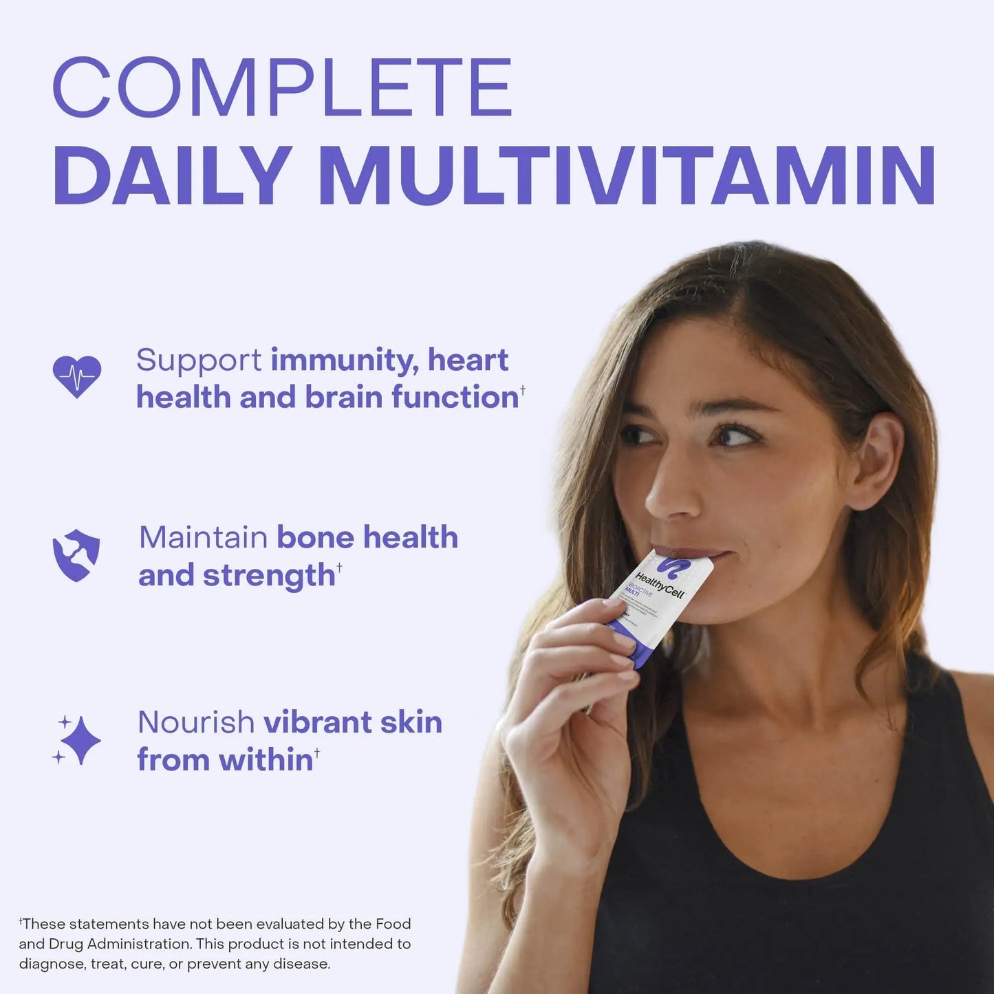 Healthycell Bioactive Daily Liquid Multivitamin for Men & Women – 20+ Essential Vitamins, Minerals & Antioxidants for Brain Healthycell