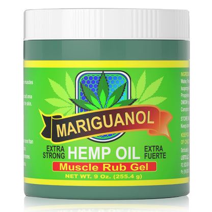 MARIGUANOL Extra Strong Muscle Rub Gel with Hemp Oil, Menthol & Camphor – Cooling, Fast-Absorbing Topical Gel for Post-Workout Active Lifestyles – Net Wt. (9 Ounce) MARIGUANOLBuy Supplements Australia