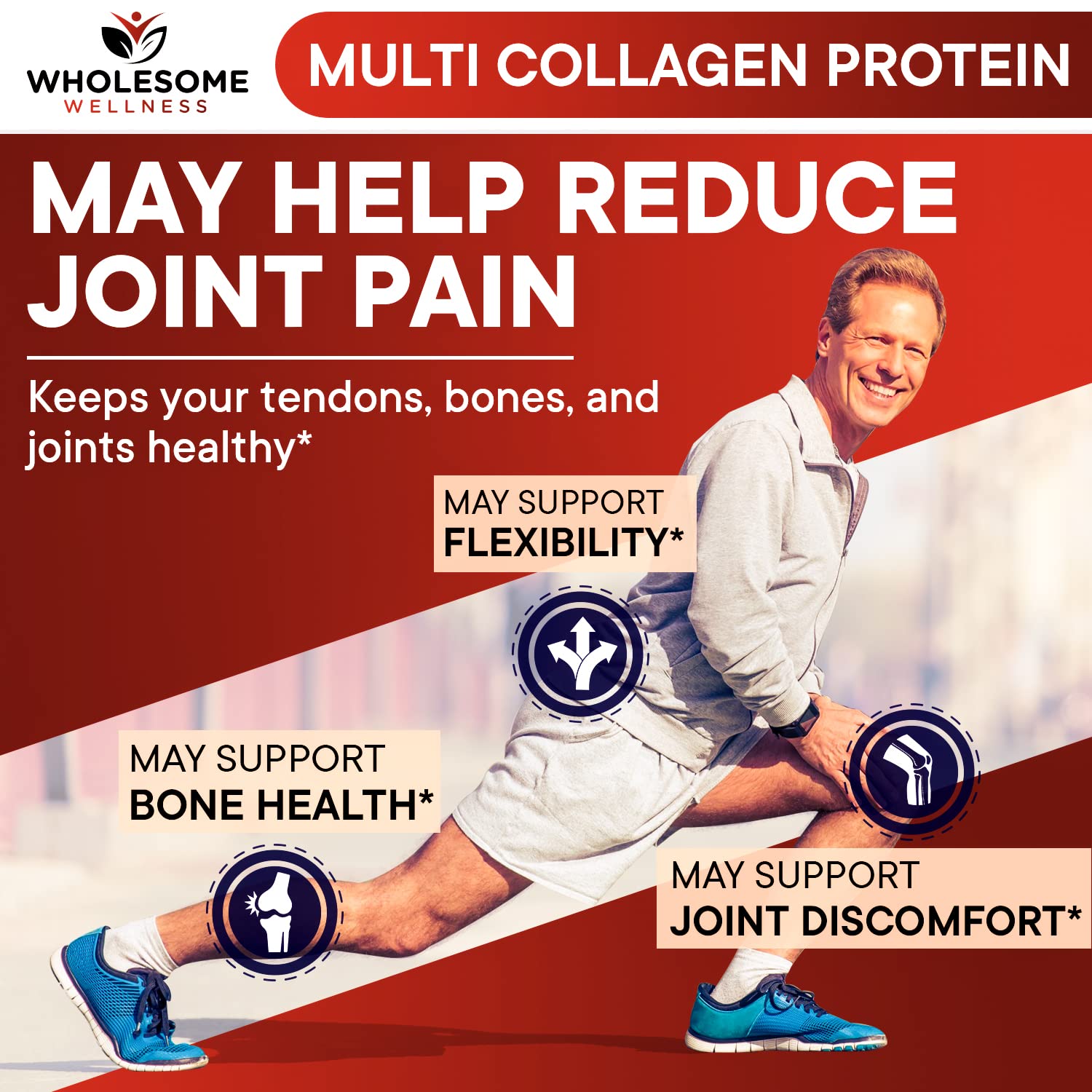 Multi Collagen Protein Powder Hydrolyzed (Type I II III V X) Grass-Fed All-in-One Super Wholesome WellnessBuy Supplements Australia