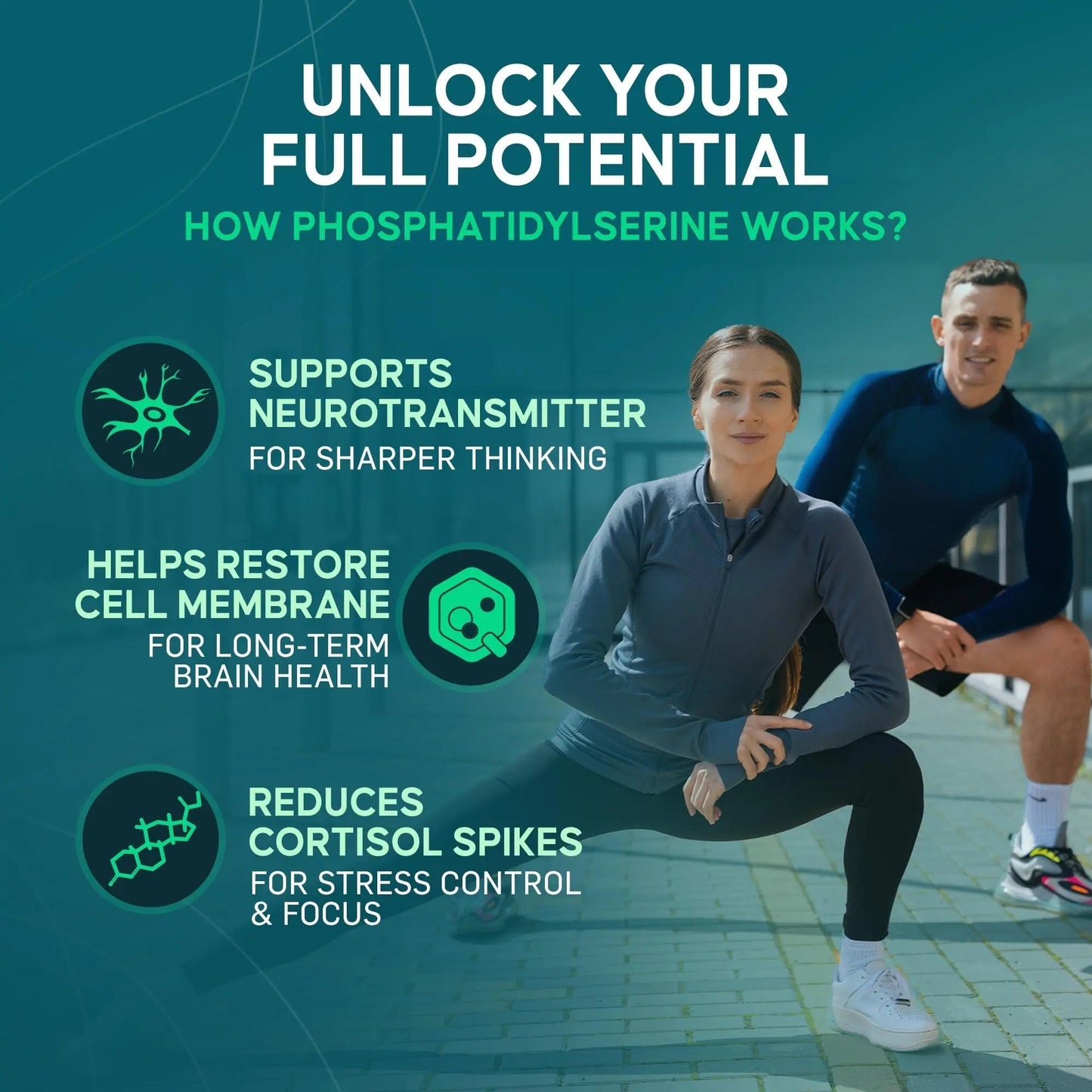 Phosphatidylserine Supplement – Premium Nootropic for Brain Health, Memory, Focus & Stress Support – 300mg Sunflower Lecithin NeuroGuardBuy Supplements Australia