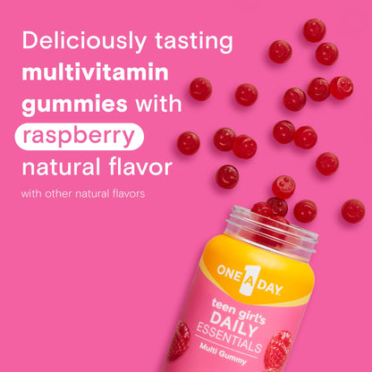 One A Day Teen Girl’s Daily Essentials Multivitamin Gummies, Teen Girl Multivitamins with Biotin, Vitamin B12 and B6, Vitamin C ONE A DAYBuy Supplements Australia