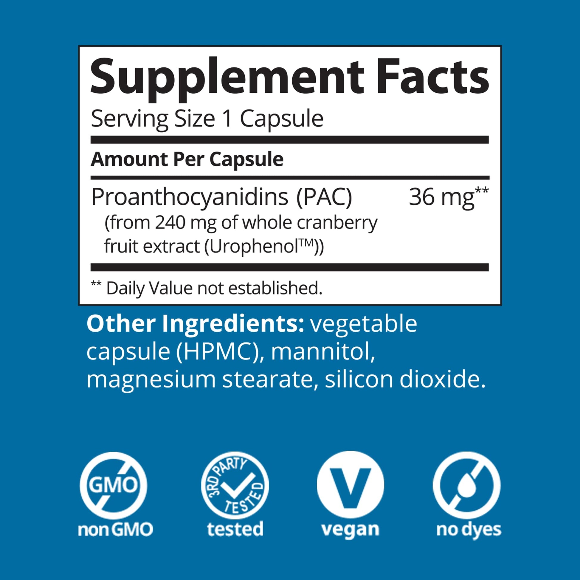 Solv Wellness Urinary Health 36 mg Cranberry PAC – Whole Cranberry Fruit Extract, Daily Urinary Tract Health Support, 30 Capsules Solv WellnessBuy Supplements Australia