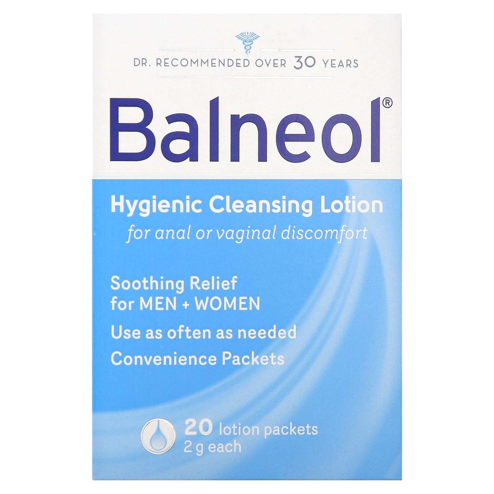 Balneol Hygienic Cleansing Lotion Packets, 20 Count BalneolBuy Supplements Australia