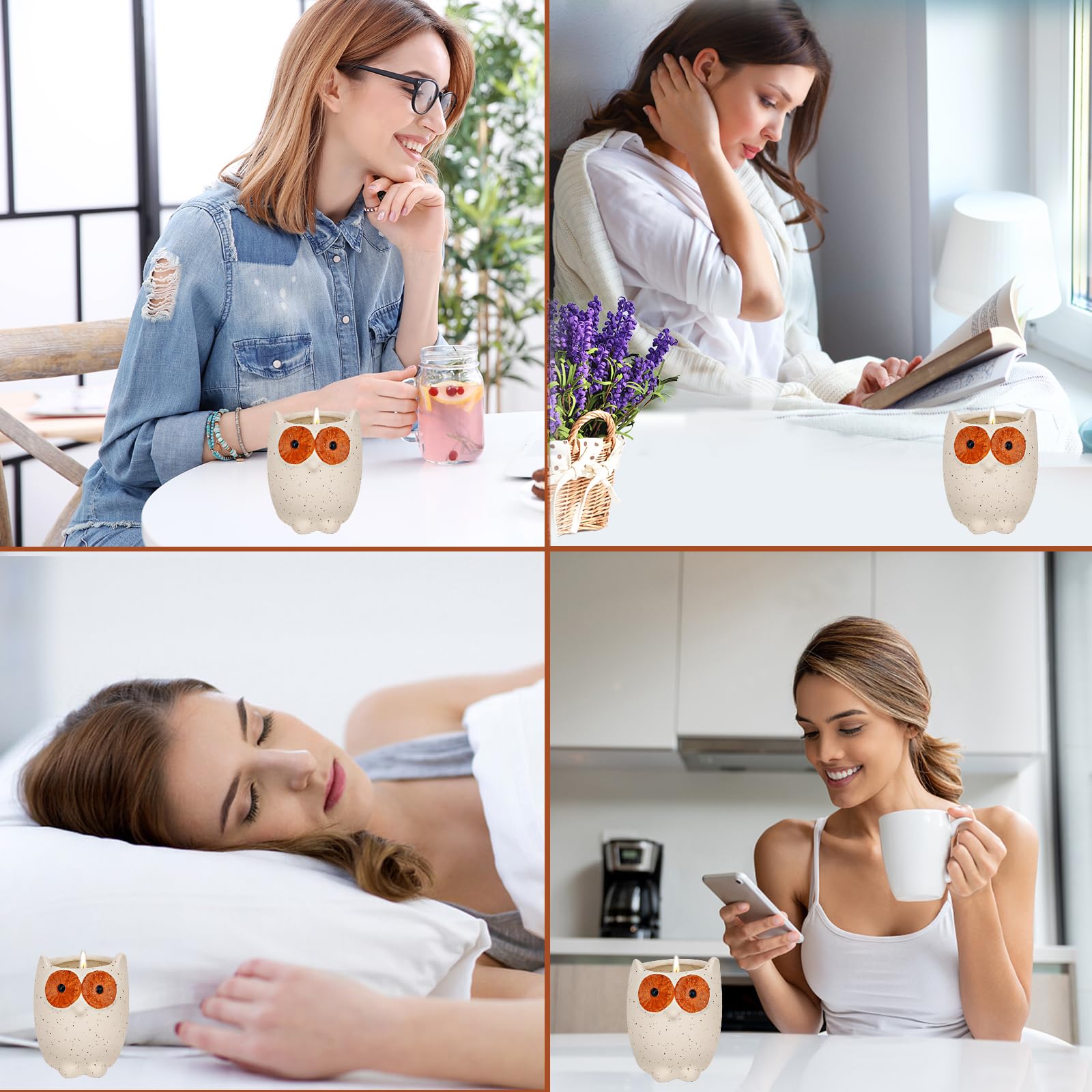 ETAKISH Lavender Scented Candle Gifts for Women, Cute Owl Highly Scented Aromatherapy Candle ETAKISHBuy Supplements Australia