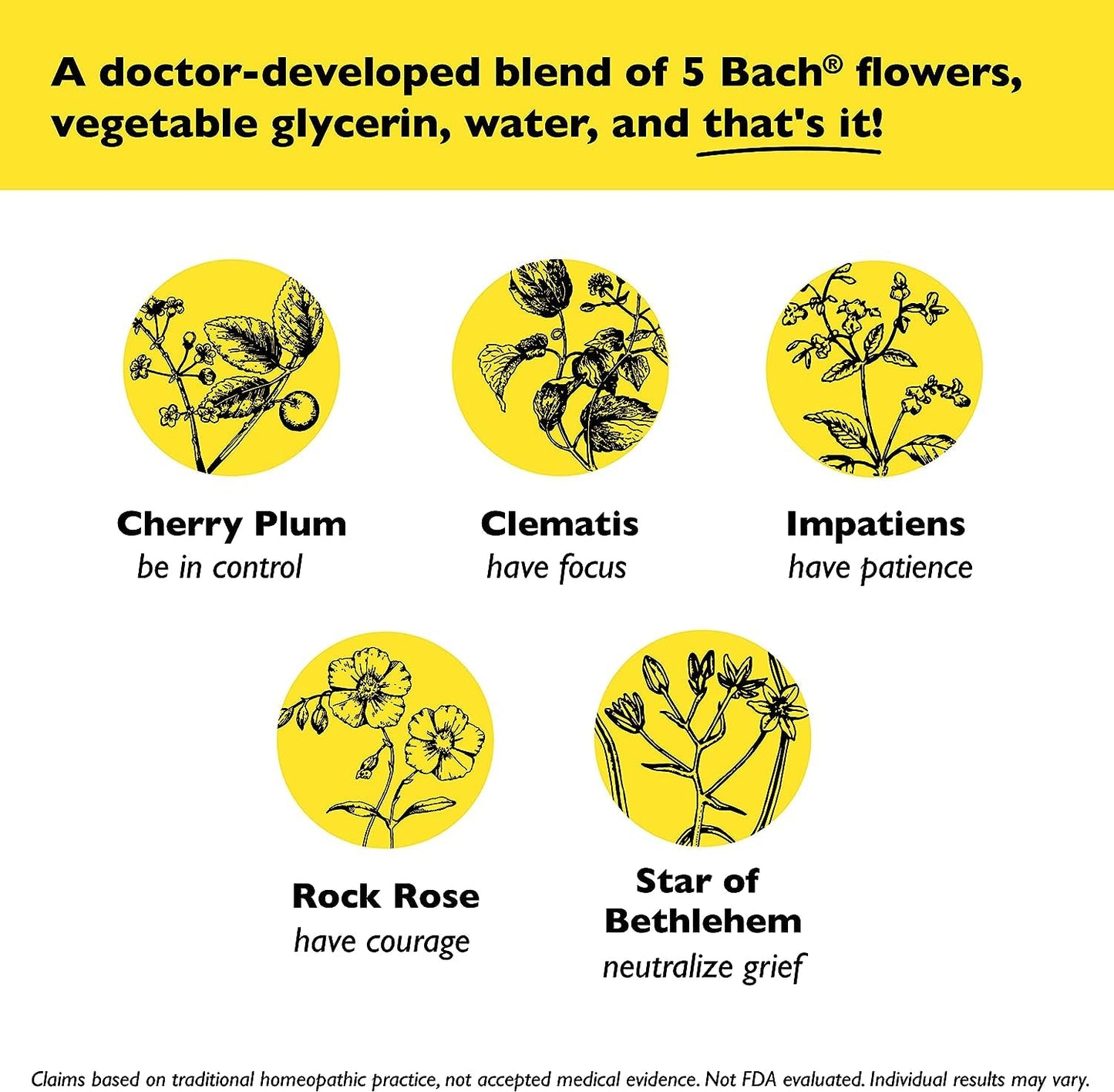 Bach RESCUE Remedy Dropper 20mL Bundle, Non-Alcohol Formula, Natural Stress Relief, Homeopathic RESCUEBuy Supplements Australia