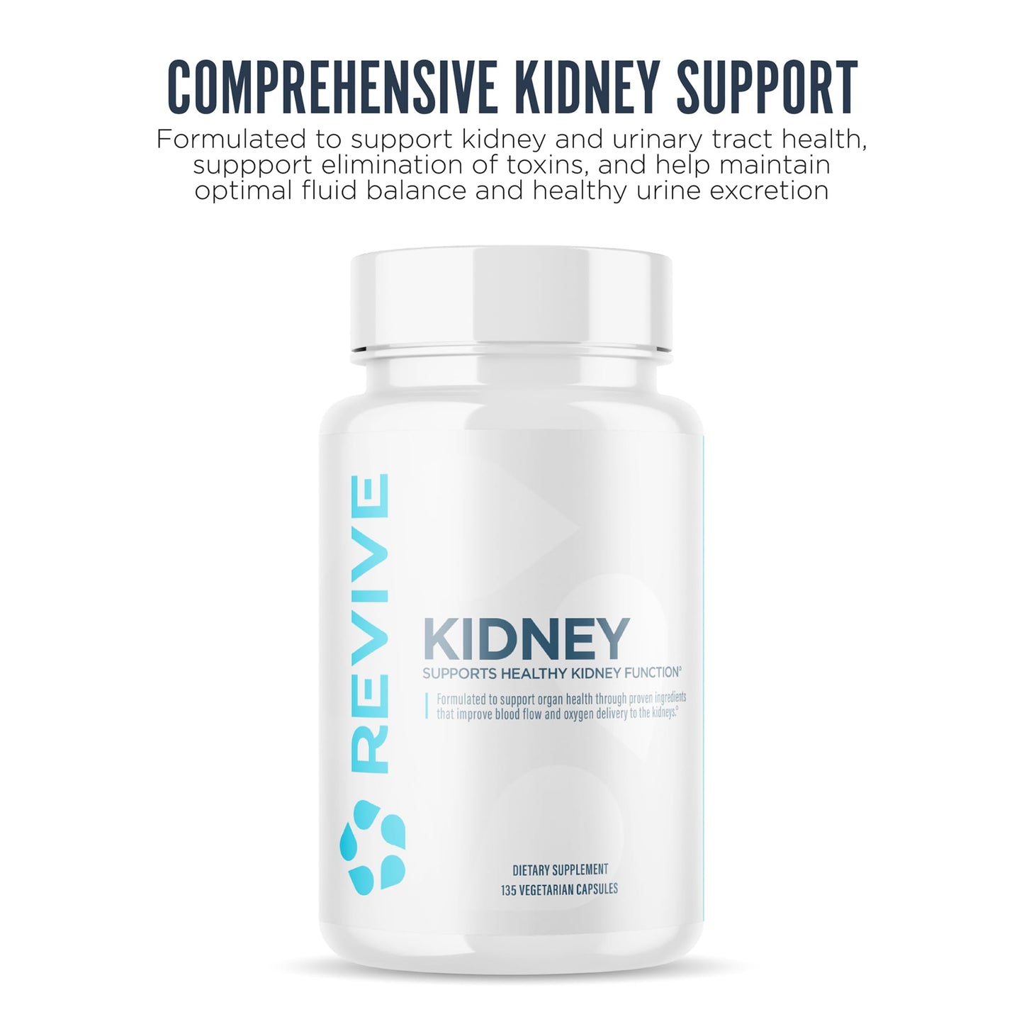 Revive MD Kidney Support Supplement for Men & Women – Kidney Cleanse & Detox Capsules for Overall Health & Function – Vegan-Friendly, Gluten-Free & Soy-Free (135 Vegetarian Capsules, 45 Servings) ReviveBuy Supplements Australia