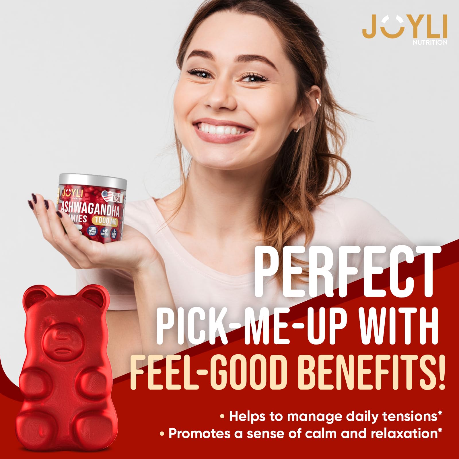 Ashwagandha Gummies for Women & Men - Natural Calm Gummies with Ashwagandha JOYLI NutritionBuy Supplements Australia