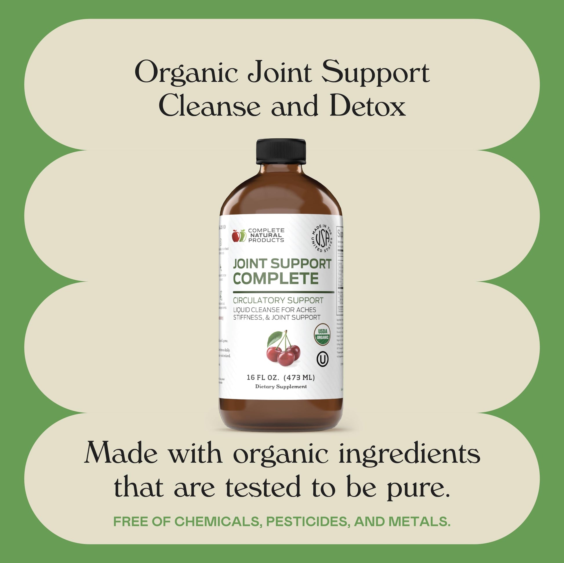 Complete Natural Products Joint Support Complete – 16 Fl Oz Organic Liquid Joint Supplement with Glucosamine Chondroitin MSM – Natural Uric Acid Cleanse & Herbal Joint Health Support for Mobility Complete Natural ProductsBuy Supplements Australia
