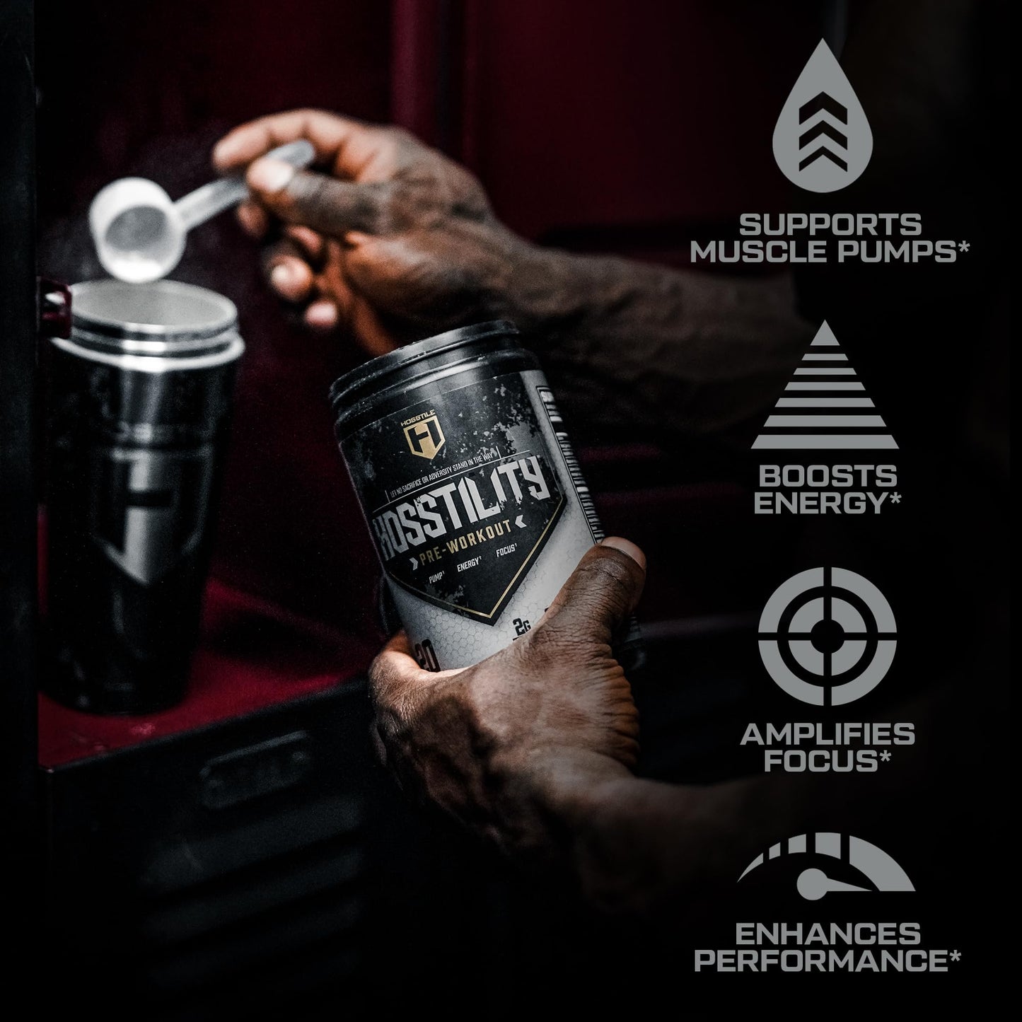 HOSSTILE Hosstility Pre Workout, All-in-One Pre Workout Powder for Men and Women HOSSTILEBuy Supplements Australia