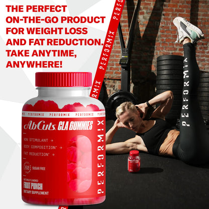 PERFORMIX AbCuts CLA Gummies - 60 Gummies, Fruit Punch - Non-Stimulant PERFORMIXBuy Supplements Australia