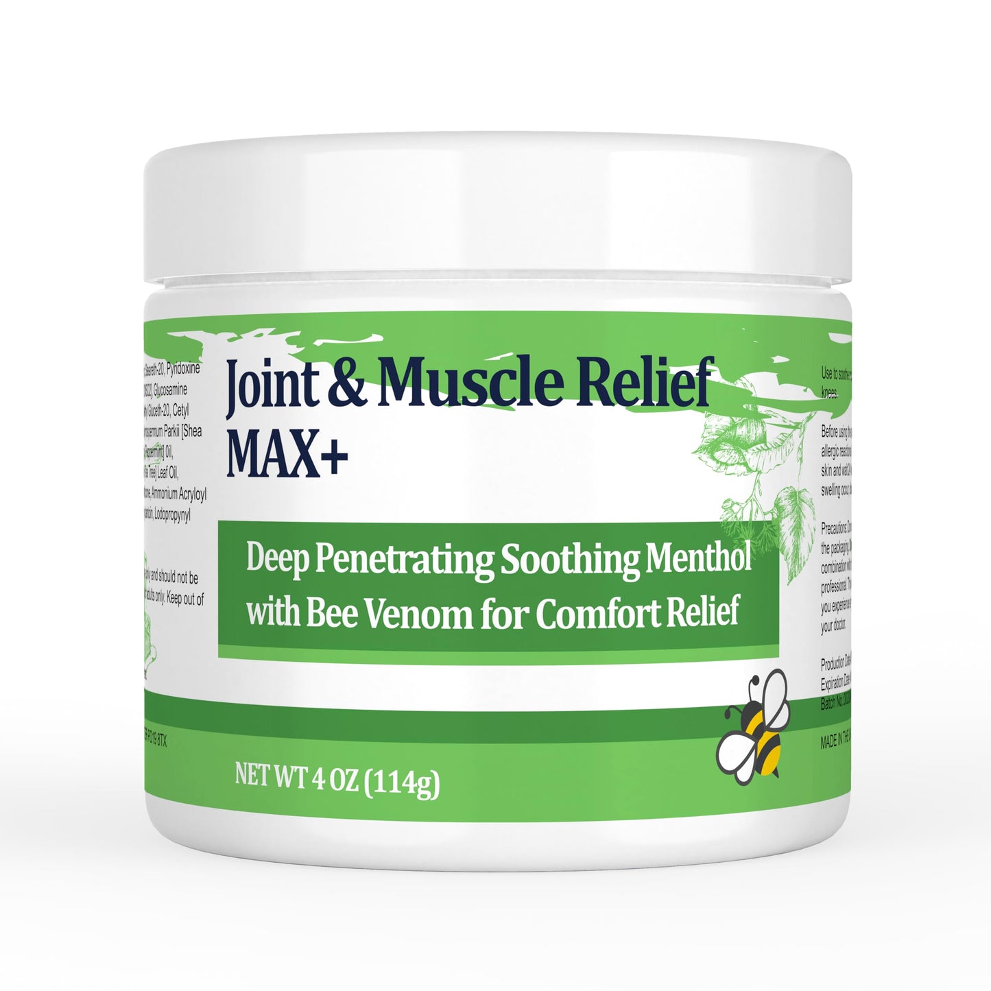 DUBOONAIO Max Energy Bee Venom Cream, Muscle Joint Soothing Cream, Pure Natural, for Back, Neck, Hands, Feet, Shoulder, Leg, Knee, Ankle Care DUBOONAIOBuy Supplements Australia