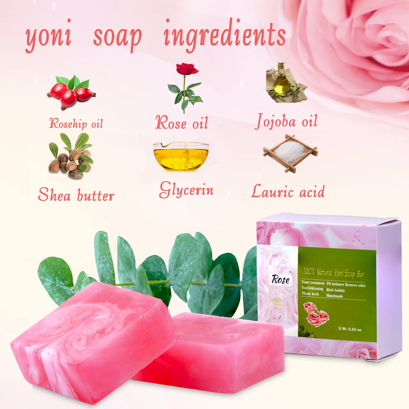 Yoni Soap Bars and Natural Yoni Oil Set, Yoni Oil Vaginal Wash for Women Feminine Wash Vaginial ShibarcleBuy Supplements Australia
