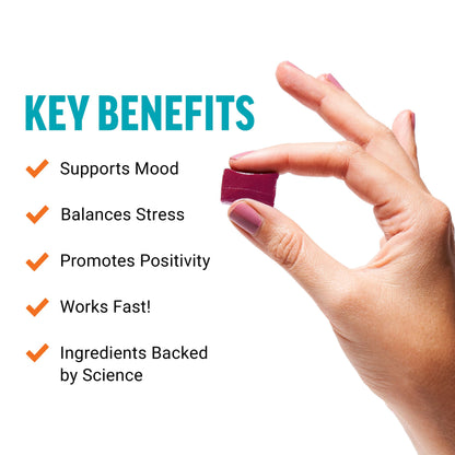 FORCE FACTOR Happy Mood, Mood Support and Mood Balance Supplement to Support Happiness, Positivity, and Stress, Made with Magnesium, Saffron, Zembrin, Non-GMO, Tropical Fruit Flavor, 30 Soft Chews Force FactorBuy Supplements Australia