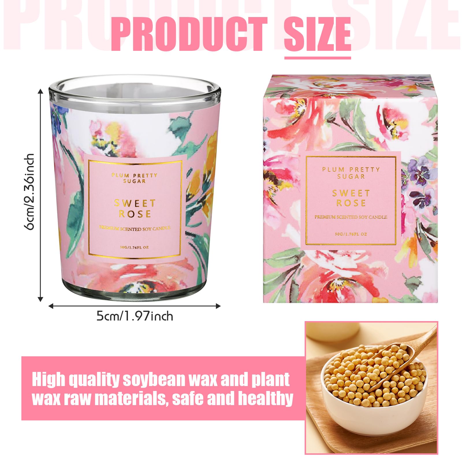 MTLEE 24 Pcs Candles for Home Scented Candle Gifts for Women Bulk 8 Long Lasting Aromatherapy Jar MTLEEBuy Supplements Australia