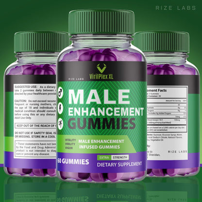 VirilPlex XL Male Performance Gummies, Premium Formula for Health and Wellbeing, VirilPlex XL for Men Gummys to Deliver Peak Performance Benefits, VirilPlexXL Gomitas (60 Gummies) rize labsBuy Supplements Australia