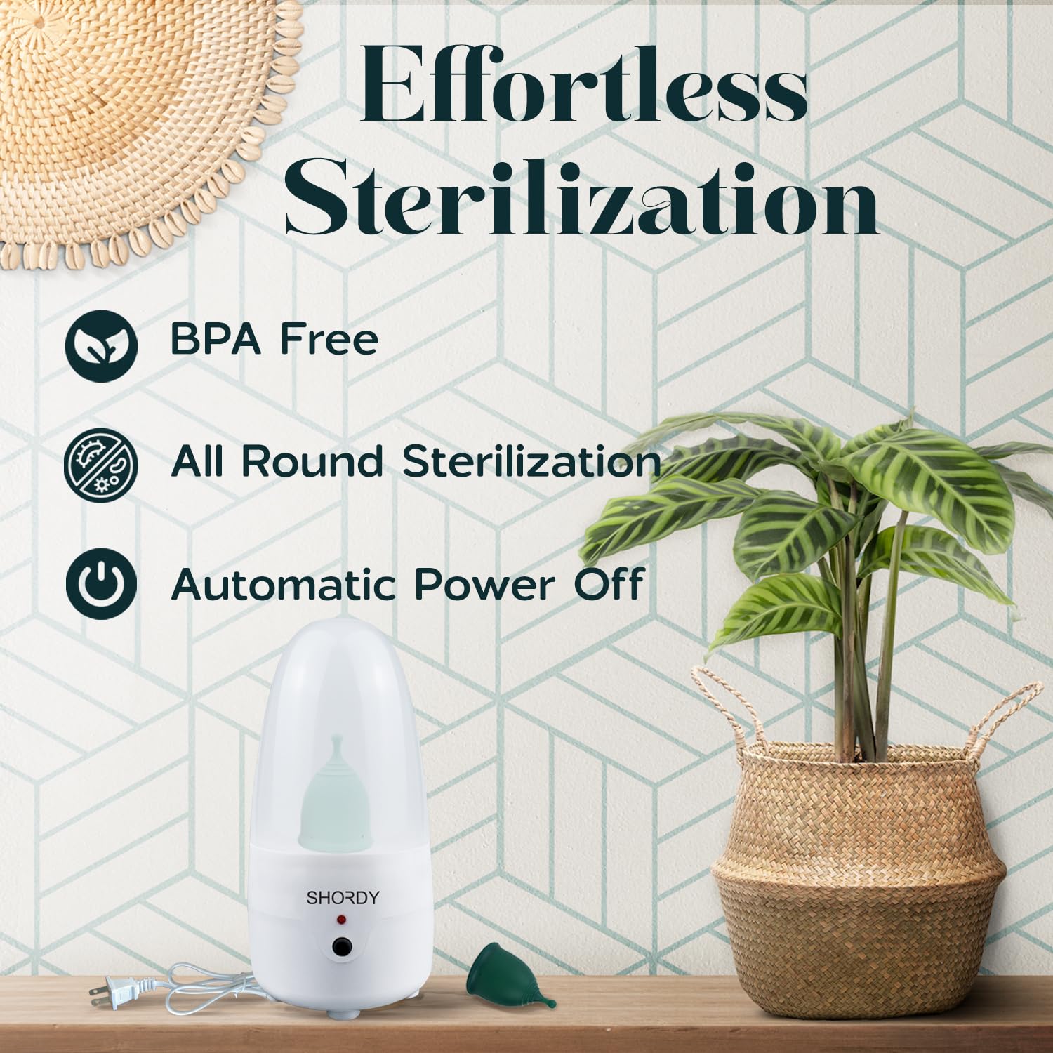 SHORDY Menstrual Cup and Steamer Sterilizer for Beginners Kit Set of 2 Period Cups (Small & Large) SHORDYBuy Supplements Australia