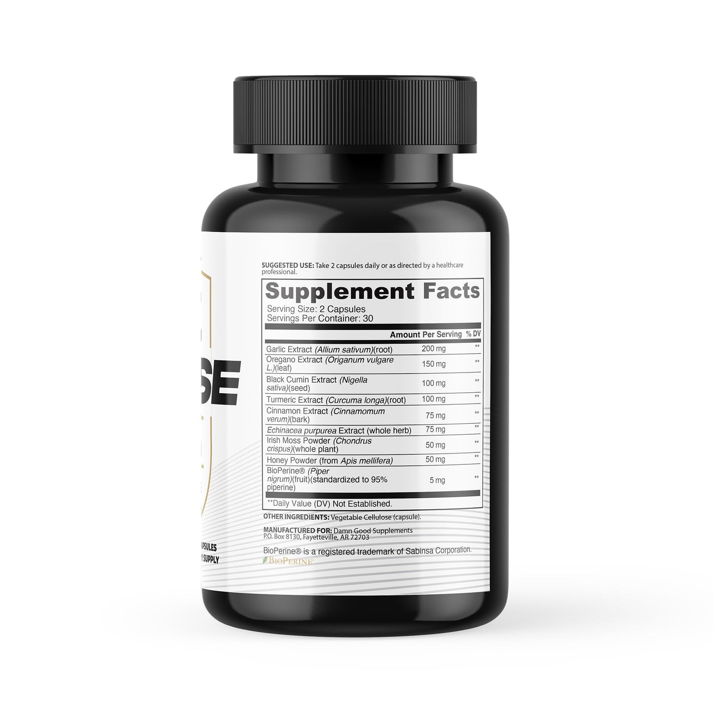 DAMN GOOD The Hodge Twins Immune Defense Supplement (60 Capsules) – Sea Moss Blend Capsules for Everyday Balance, Digestive Support, and Whole-Body Wellness with Vitamins, Minerals, and Botanicals DAMN GOODBuy Supplements Australia