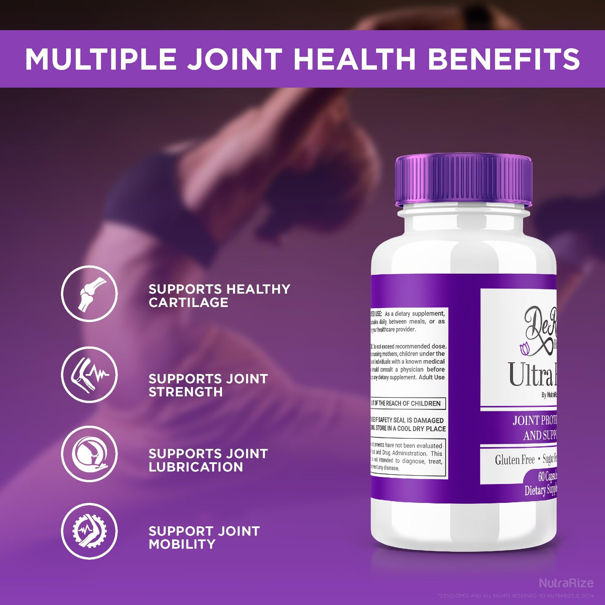 (2 Pack) Ultra Flex Capsules, Advanced Joint Support Supplement, Ultra Flex Natural Joint Health Formula, Max Strength Pills for Joint Wellness and Mobility, UltraFlex Vitamin Reviews (120 Capsules) NutraRizeBuy Supplements Australia