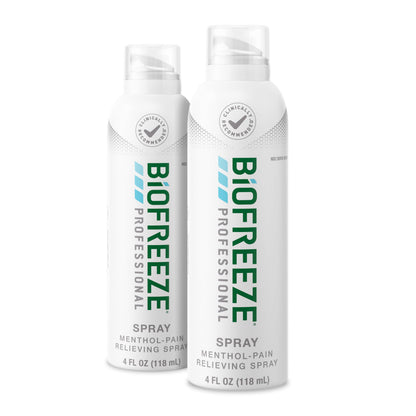 Biofreeze Professional Spray Pain Relief for Knee, Neck, Hip, Joint, Shoulder, & Simple Backache, Arthritis Pain Reliever, Sore Muscle Relief, Colorless Menthol Spray 4 Fl Oz (Pack of 2) BiofreezeBuy Supplements Australia