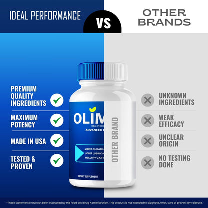 Olimpic Capsules, Advanced Joint Support Supplement Pills for Mobility and Comfort - Maximum Strength, Official Olim Pic Joint Support All Natural Formula, Premium Olim-Pic Reviews (60 Capsules) IDEAL PERFORMANCEBuy Supplements Australia