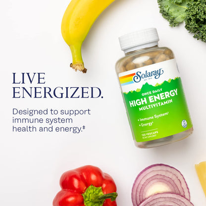 SOLARAY Once Daily High Energy Multivitamin for Women and Men - Energy Supplements - Immune Support w/Vitamin C, A, D and E, Vitamin B Complex SOLARAYBuy Supplements Australia