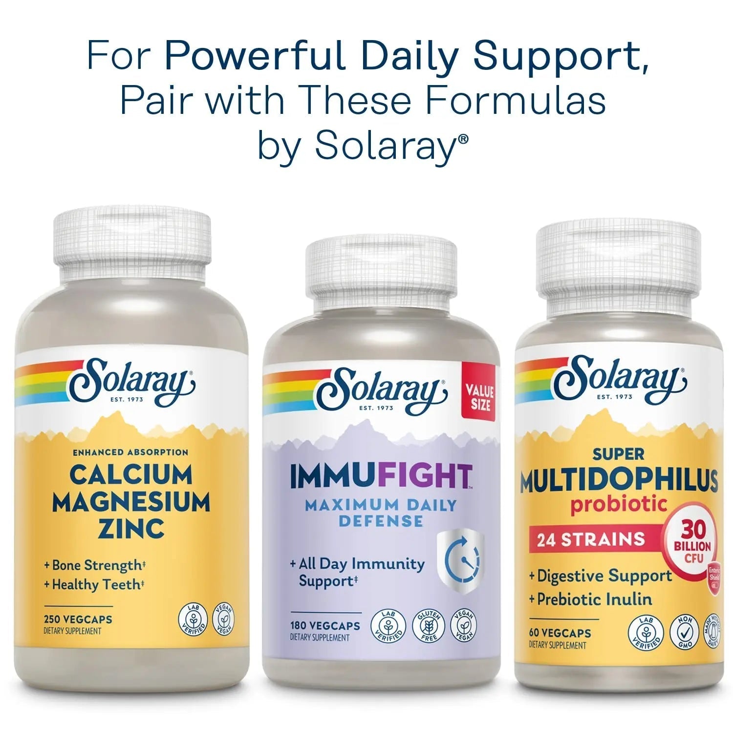 Solaray Once Daily Adult 50+ Complete Multivitamin for Women & Men, Essential Vitamins & Chelated Minerals for Healthy Energy, Heart, Brain & Immune Support SOLARAYBuy Supplements Australia