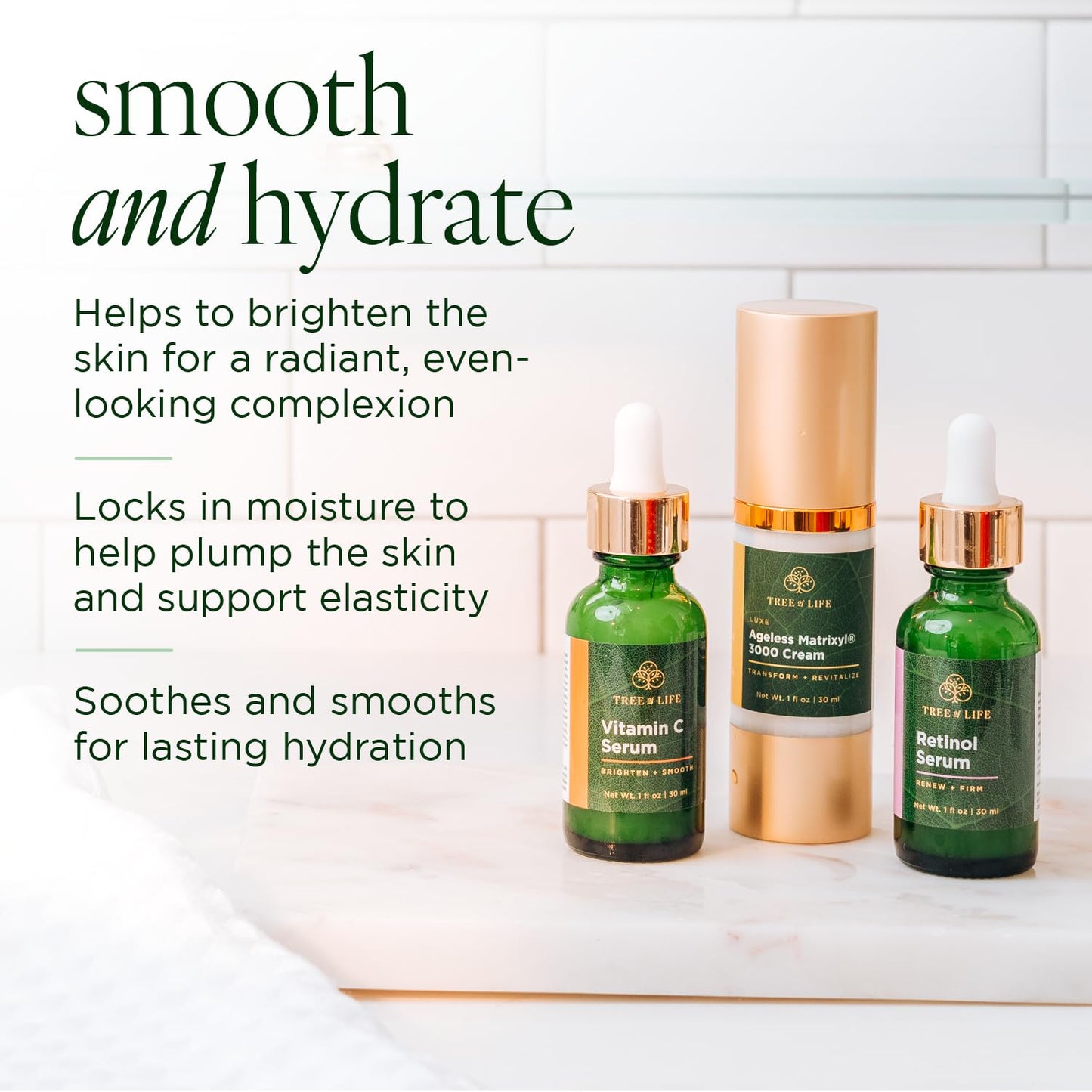 Tree of Life Rejuvenation Pack with Vitamin C Serum + Retinol Serum Tree of Life BeautyBuy Supplements Australia