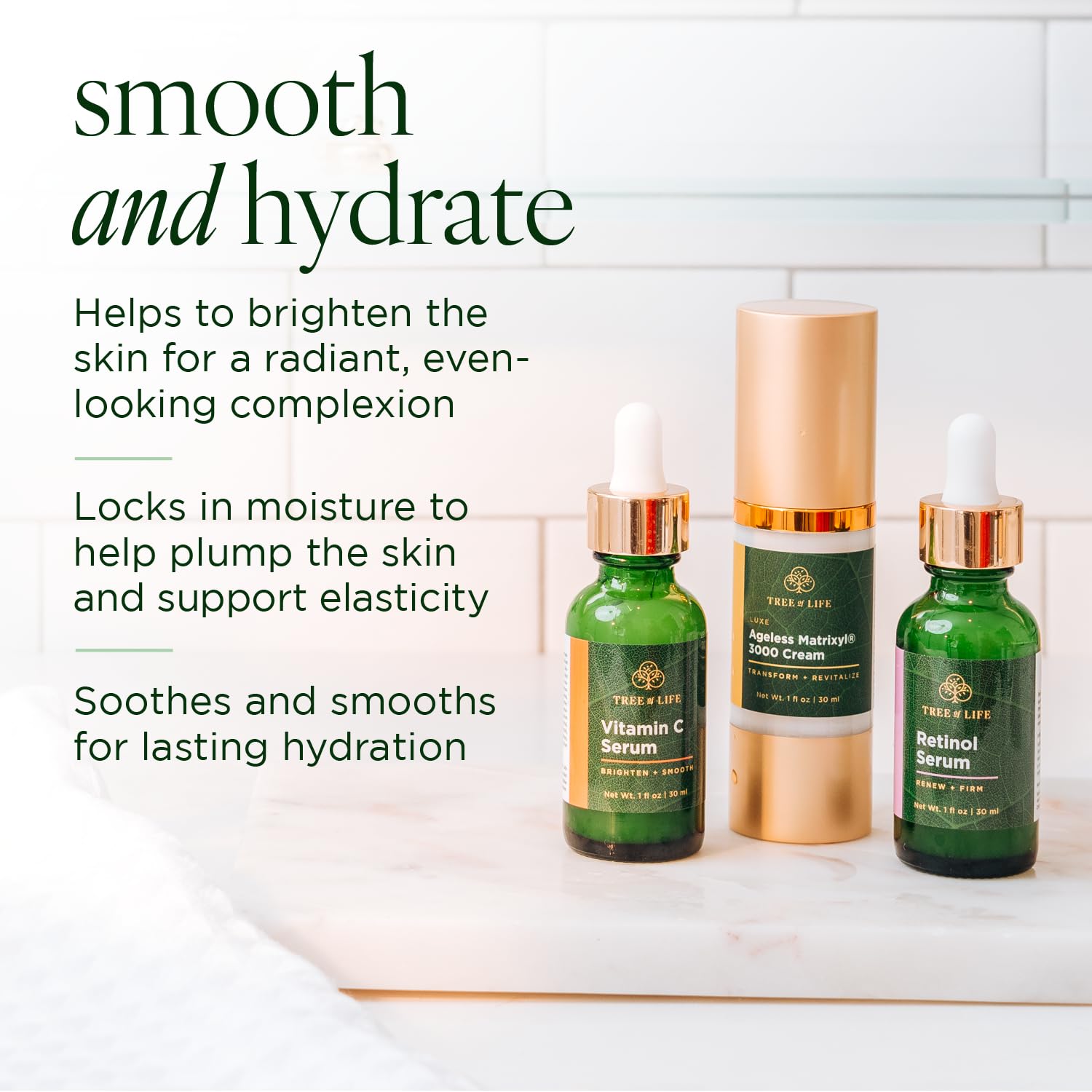 Tree of Life Rejuvenation Pack with Vitamin C Serum + Retinol Serum Tree of Life BeautyBuy Supplements Australia