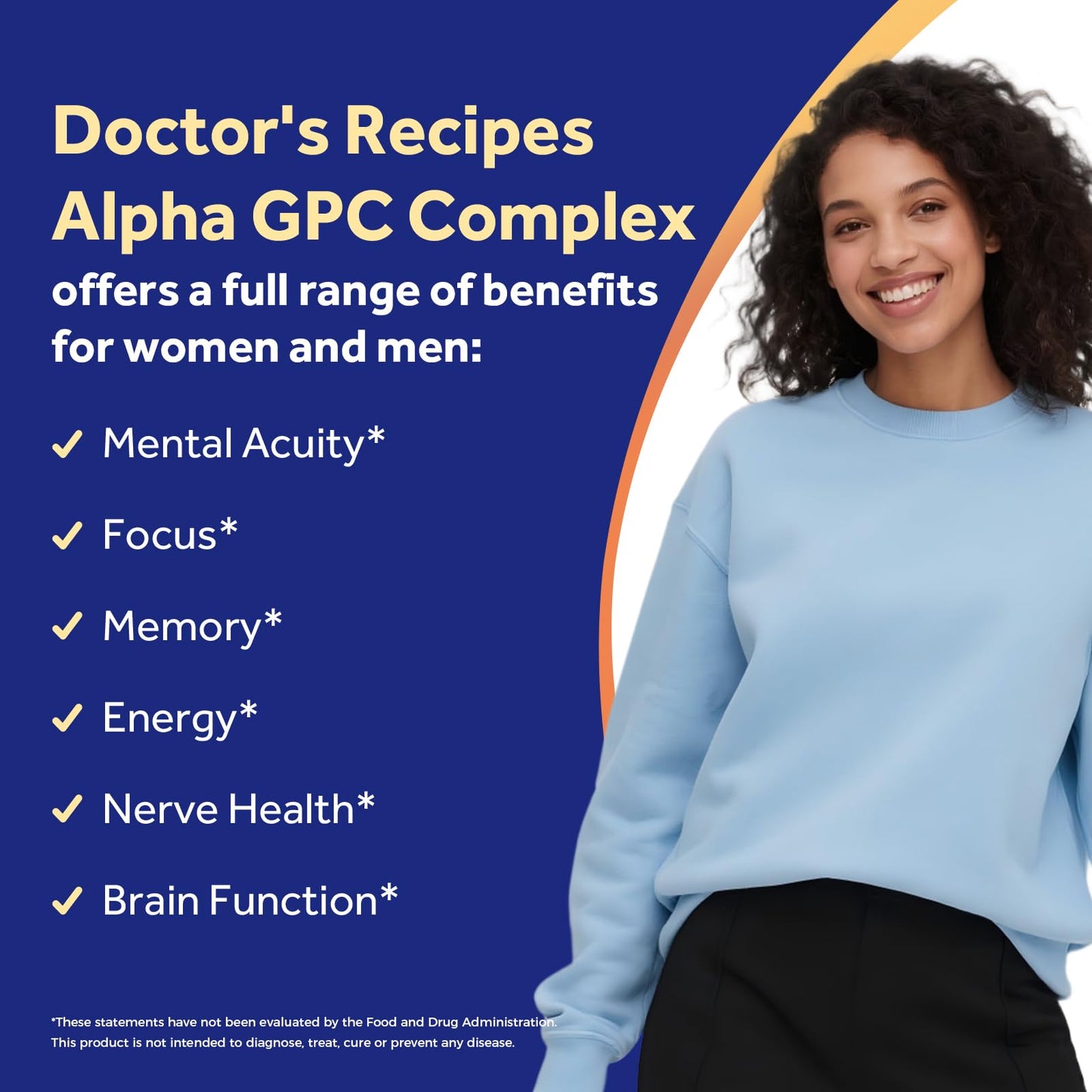 Doctor's Recipes Alpha GPC 300 mg Supplement, with 8 B Vitamins, Inositol, Acetyl L-Carnitine, Highly Bioavailable Source of Choline, 12-in-1 Cognitive Support for Women & Men, 60 Veggie Capsules Doctor's RecipesBuy Supplements Australia