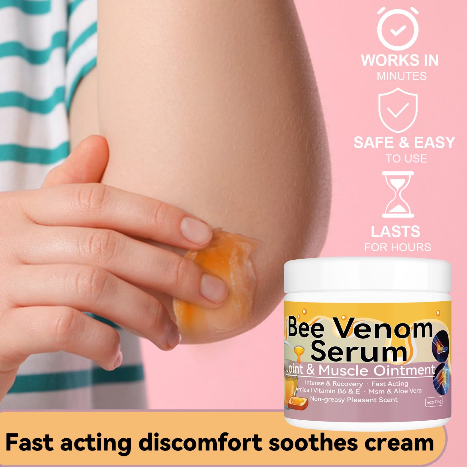 Cedonivor Bee Venom Cream, Joint & Muscle Soothing, Professional Bee Venom Joint Cream,Joint Gel - Specially for for Back, Neck, Hands, Knee CedonivorBuy Supplements Australia
