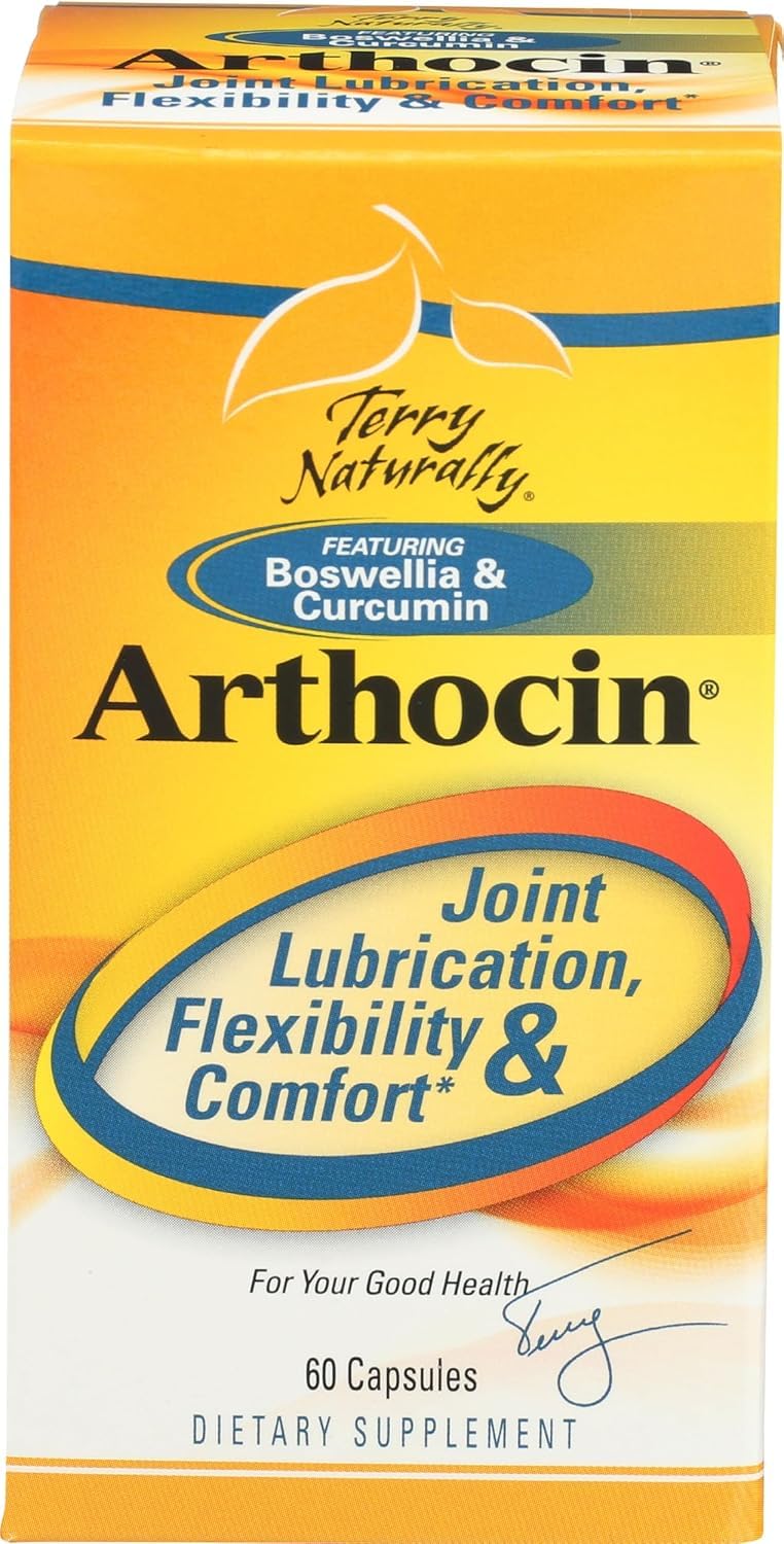 Terry Naturally Arthocin - Boswellia Serrata Capsules with Devil's Claw & Curcumin - Supplement to Support Joint & Spine Health - Herbal Supplement Aids Comfort & Absorption - 60 Capsules Terry NaturallyBuy Supplements Australia