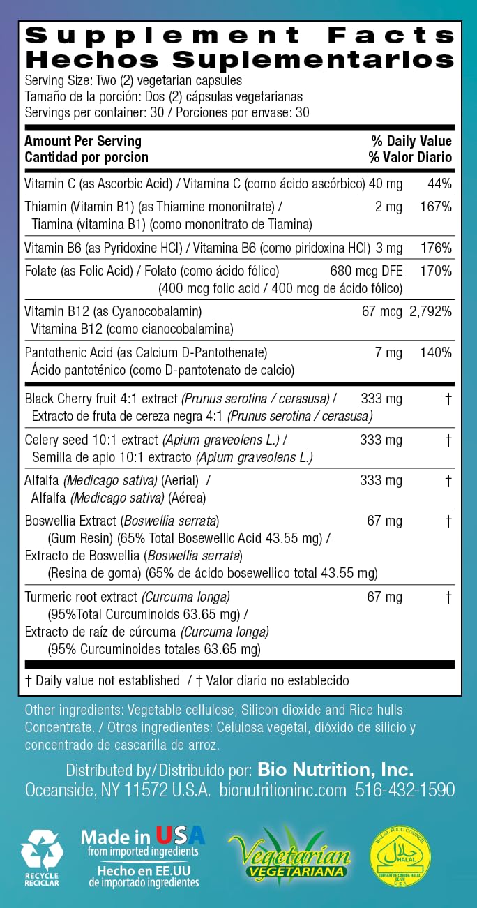 Bio Nutrition 2 Pack Urilow 60 Vegetarian Capsules | Natural Support for Urinary Health | Promotes a Healthy Uric Acid Balance Bio NutritionBuy Supplements Australia