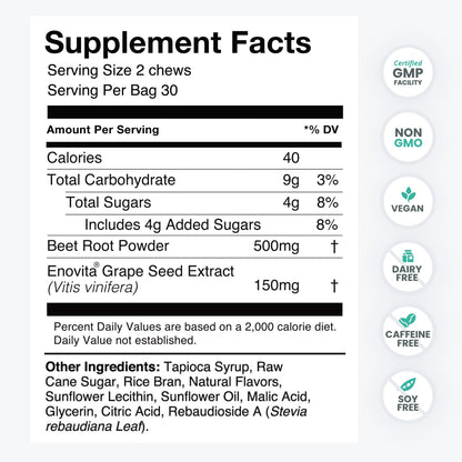 humanN SuperBeets Heart Chews & SuperBeets Black Cherry Powder
