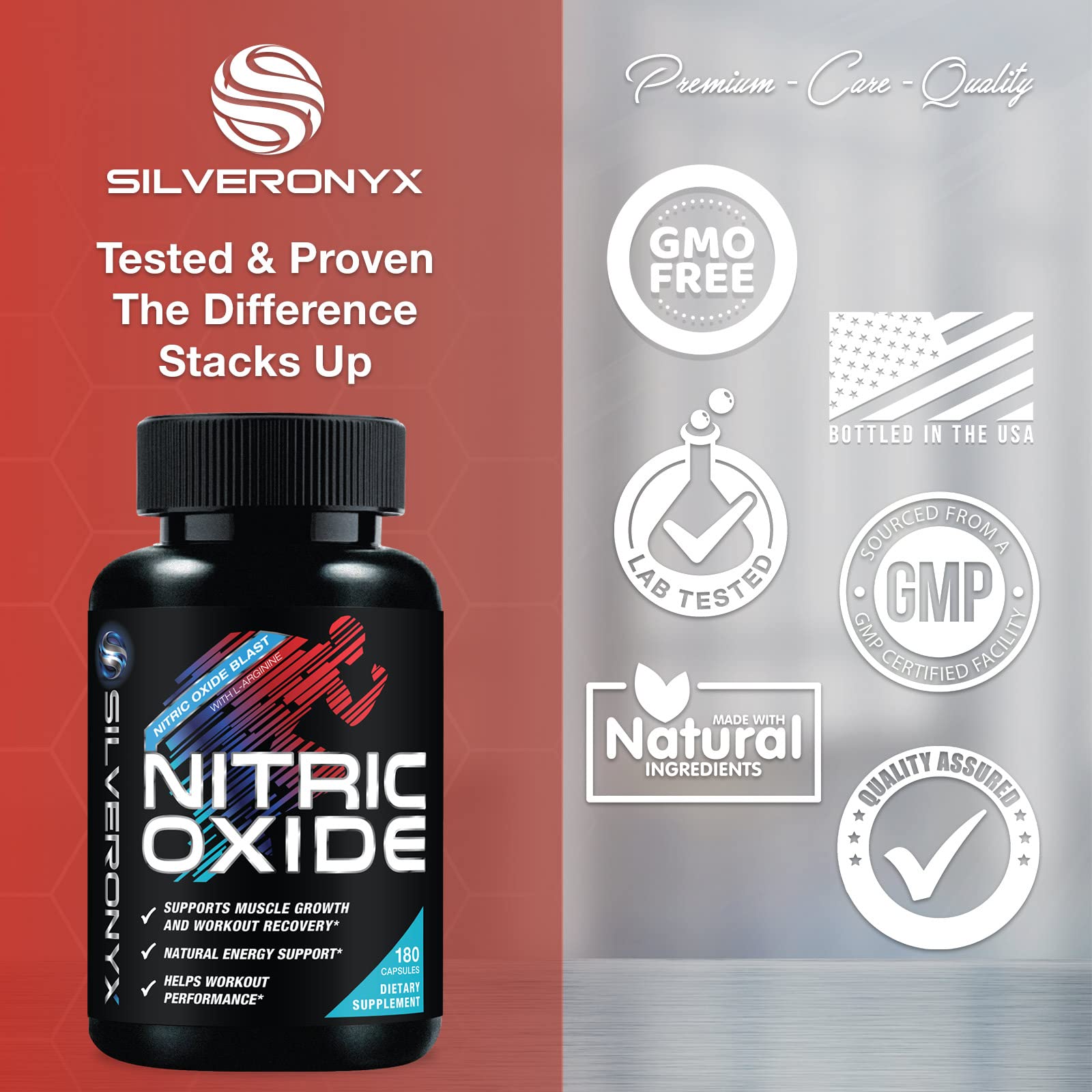 Extra Strength Nitric Oxide Supplement L Arginine 3X Strength - Citrulline Malate, AAKG SILVERONYXBuy Supplements Australia