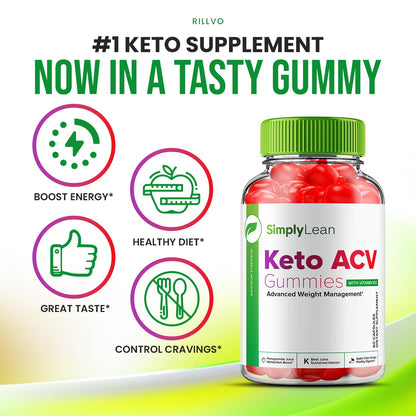 (5 Pack) Simply Lean Keto ACV Gummies - Official - Keto Simply Lean ACV Advanced RillvoBuy Supplements Australia