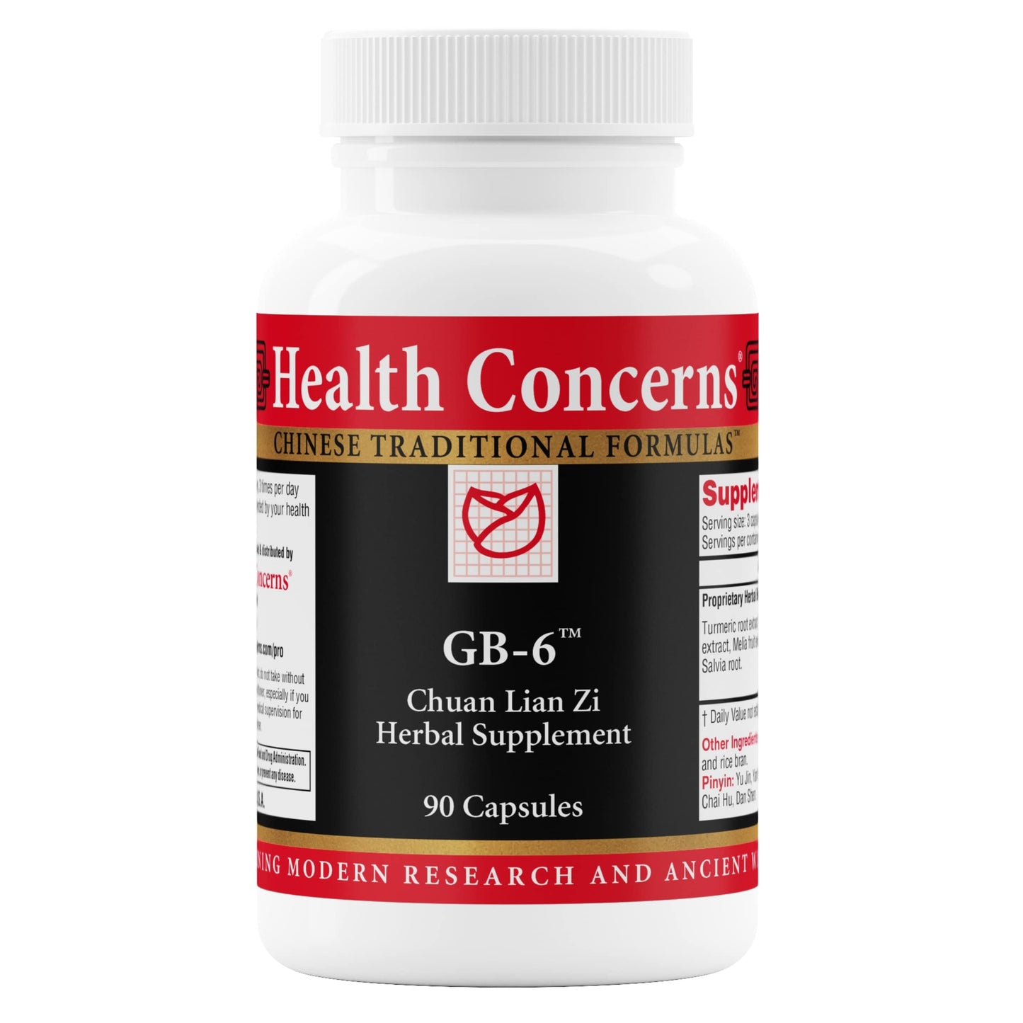 Health Concerns GB-6 – Gallbladder Support Supplement – Chuan Lian Zi Herbal Formula – Natural Gallstone Support – Bupleurum, Turmeric, Dandelion Root Extracts– Chinese Herbal Capsules – 90 Capsules Health ConcernsBuy Supplements Australia