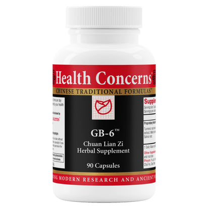 Health Concerns GB-6 – Gallbladder Support Supplement – Chuan Lian Zi Herbal Formula – Natural Gallstone Support – Bupleurum, Turmeric, Dandelion Root Extracts– Chinese Herbal Capsules – 90 Capsules Health ConcernsBuy Supplements Australia