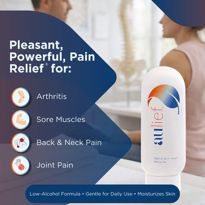 China-Gel Aulief Pain Relief Cream Arthritis & Muscle Rub for Sore Muscles & Joint Pain, Neck, Knee & Back Aches, Premium Mint Green Topical Gel, 8 oz Jar China-GelBuy Supplements Australia