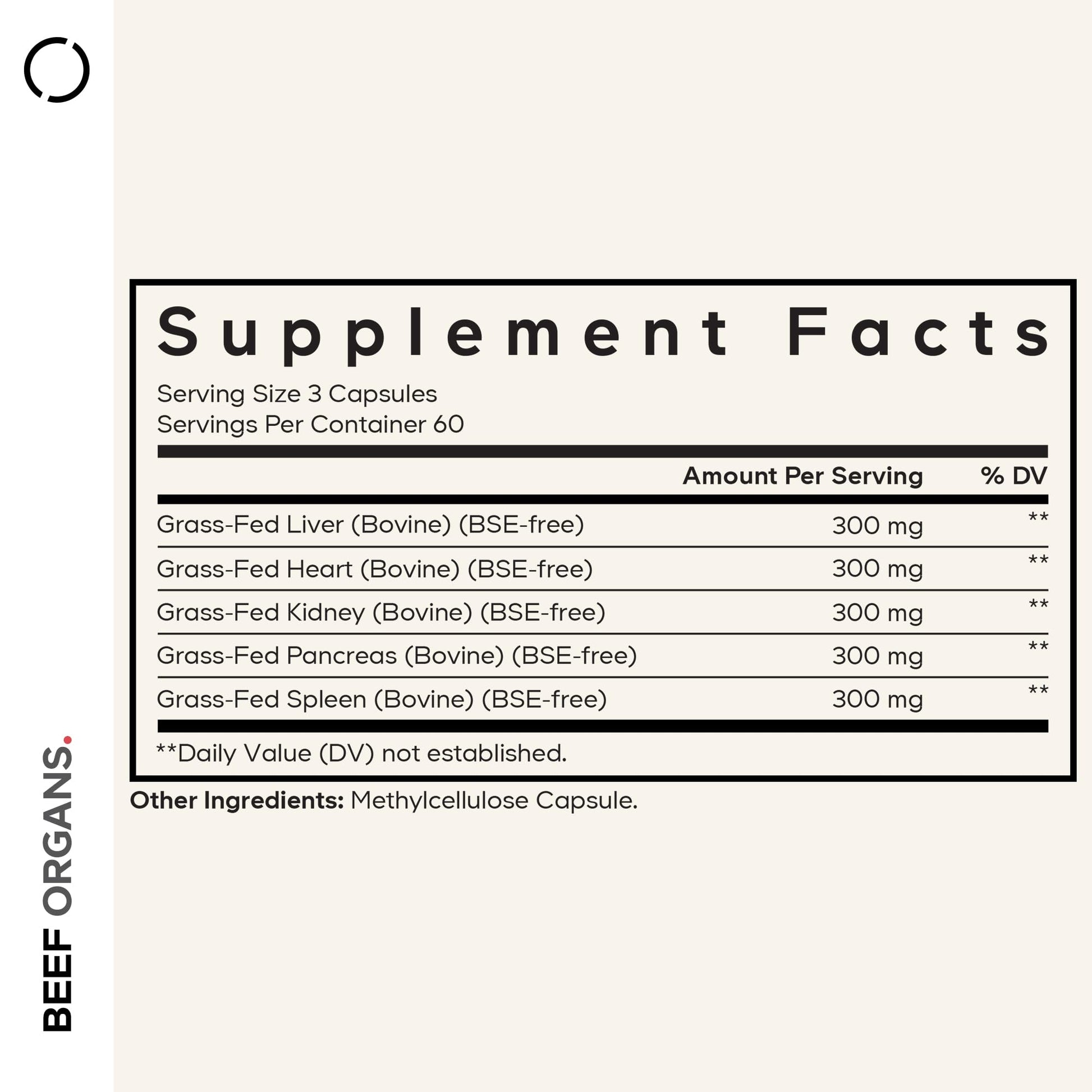 Codeage Grass Fed Beef Organs Supplement – Glandulars Supplements - Freeze Dried, Non-Defatted, Desiccated Liver, Heart, Kidney, Pancreas & Spleen Bovine Pills – Beef Vitamins - Non-GMO -180 Capsules CodeageBuy Supplements Australia