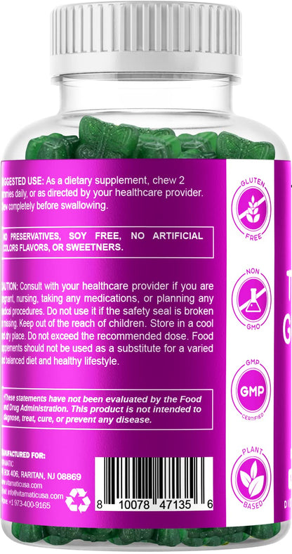Vitamatic Vegan Thyroid Support Gummies with Iodine & Kelp - 60 Count - Improve Your VitamaticBuy Supplements Australia