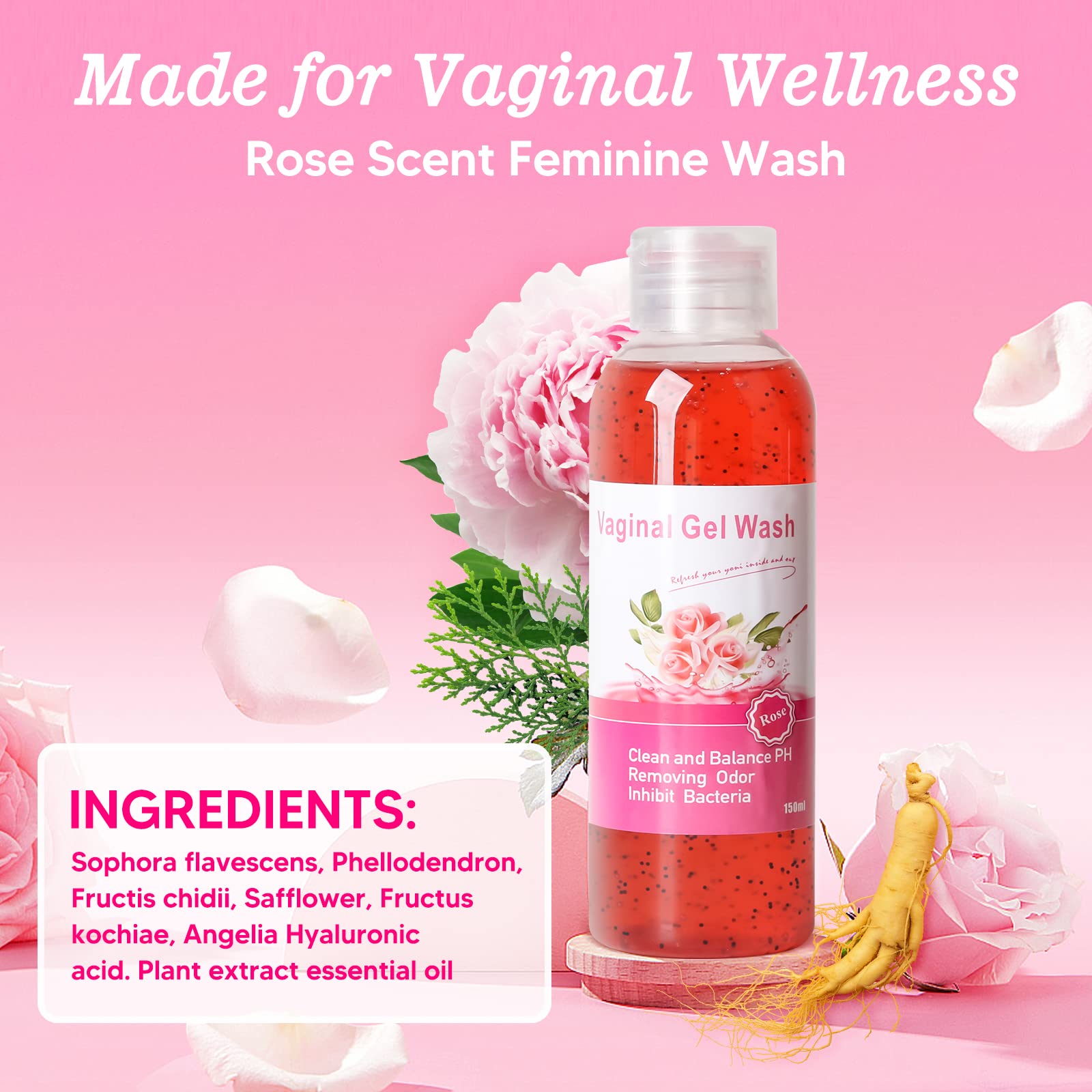 Feminine Wash & Yoni Oil & Yoni Soap Set for Women, Yoni Wash for Vaginal Ph Balance Remove Odor BASSIBuy Supplements Australia