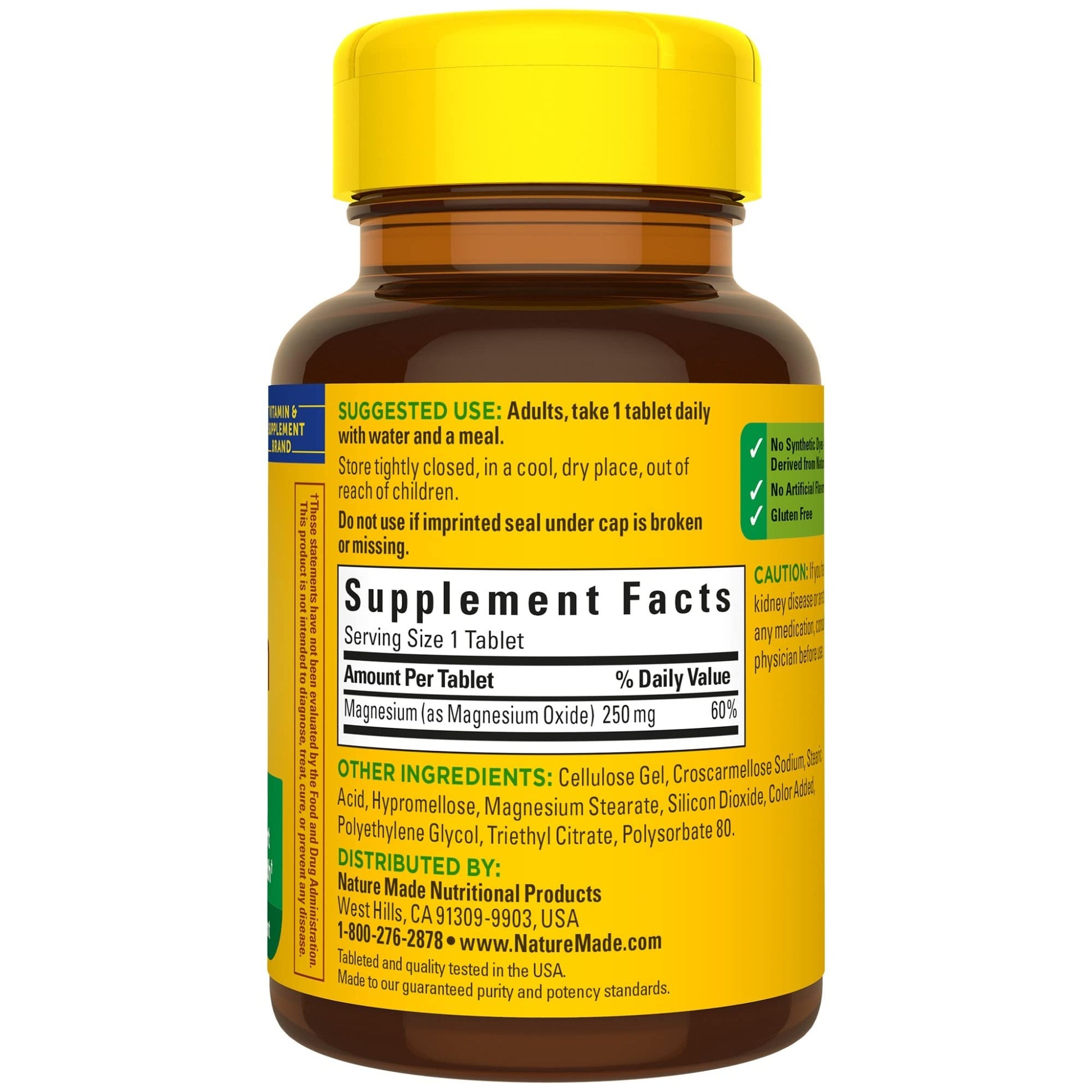 Nature Made Magnesium Oxide 250 mg, Dietary Supplement for Muscle, Heart Nature MadeBuy Supplements Australia